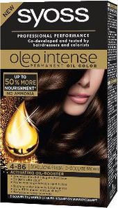 Barva za lase Syoss, Oleo Intense, čokoladno rjava, 4-86